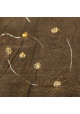 Guirlande Lumineuse 40 LEDs Fleur Fil Argenté