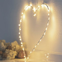 Coeur Lumineux 40 LEDs Fil Blanc Liva Heart