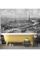 Papier Peint Panoramique - Gravure - Paris 1900 - Ciment Factory