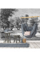 Papier Peint Panoramique - Gravure - Les Oliviers - Ciment Factory